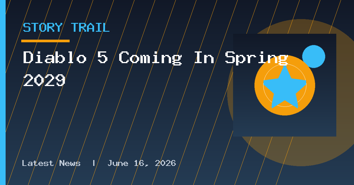 Diablo 5 Coming In Spring 2029