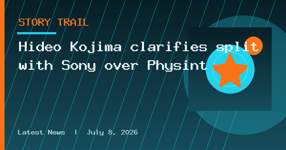 Hideo Kojima clarifies split with Sony over Physint