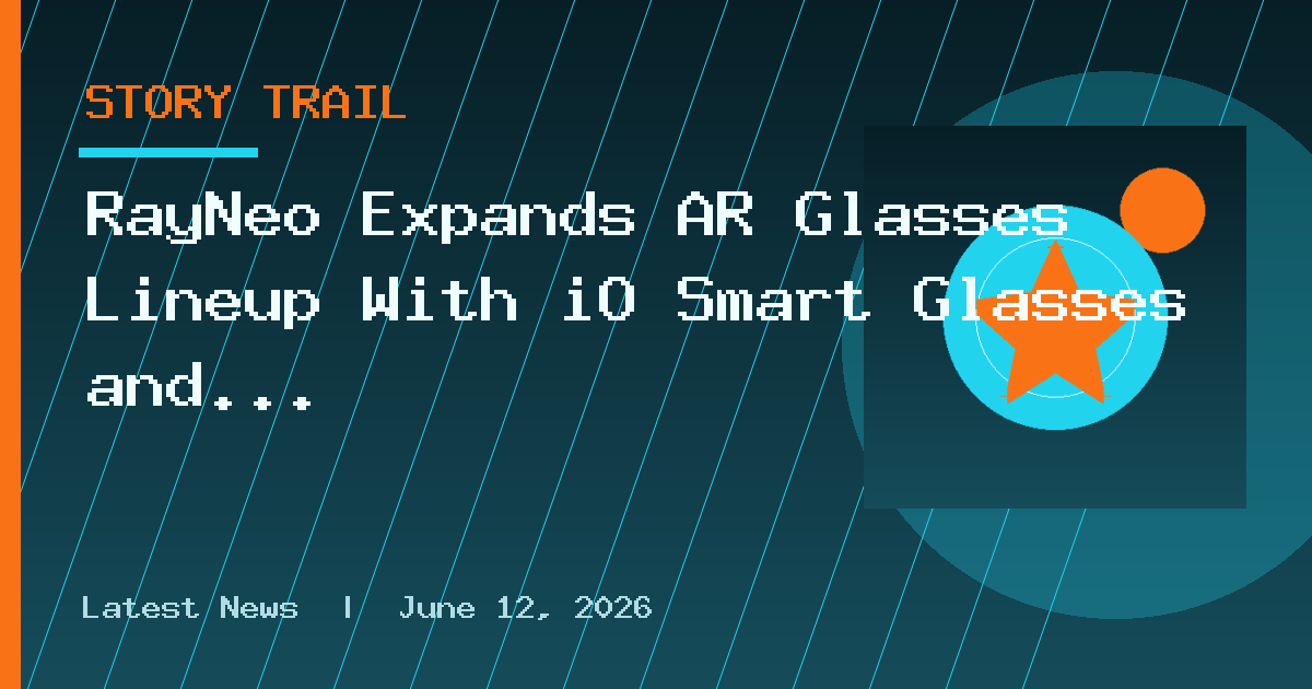 RayNeo Expands AR Glasses Lineup With iO Smart Glasses and GT Series
